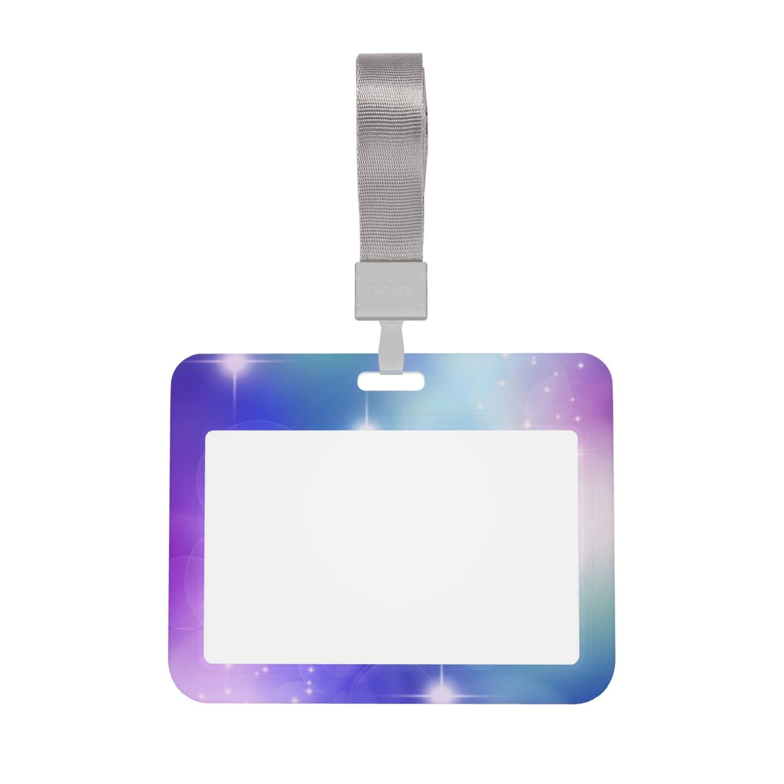 SDFGH Custom Id Badge Holder with Lanyard, Personalized Add Your Image Text Logo Vertical Name Card for Office School Id, Credit Cards, Driver Licence