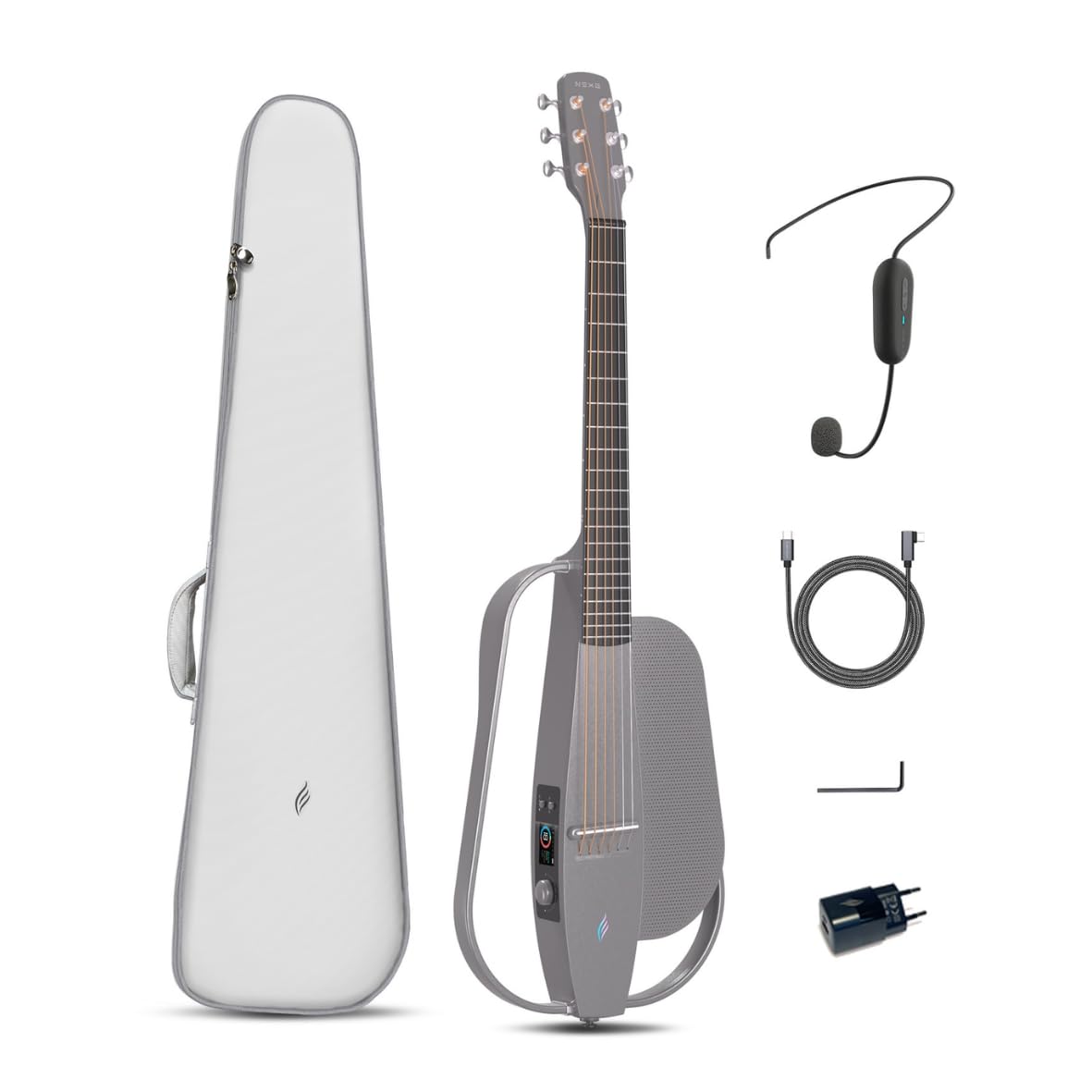Enya NEXG SE Grigio Chitarra Acustica Elettrica Portatile con Speaker Integrato 30W