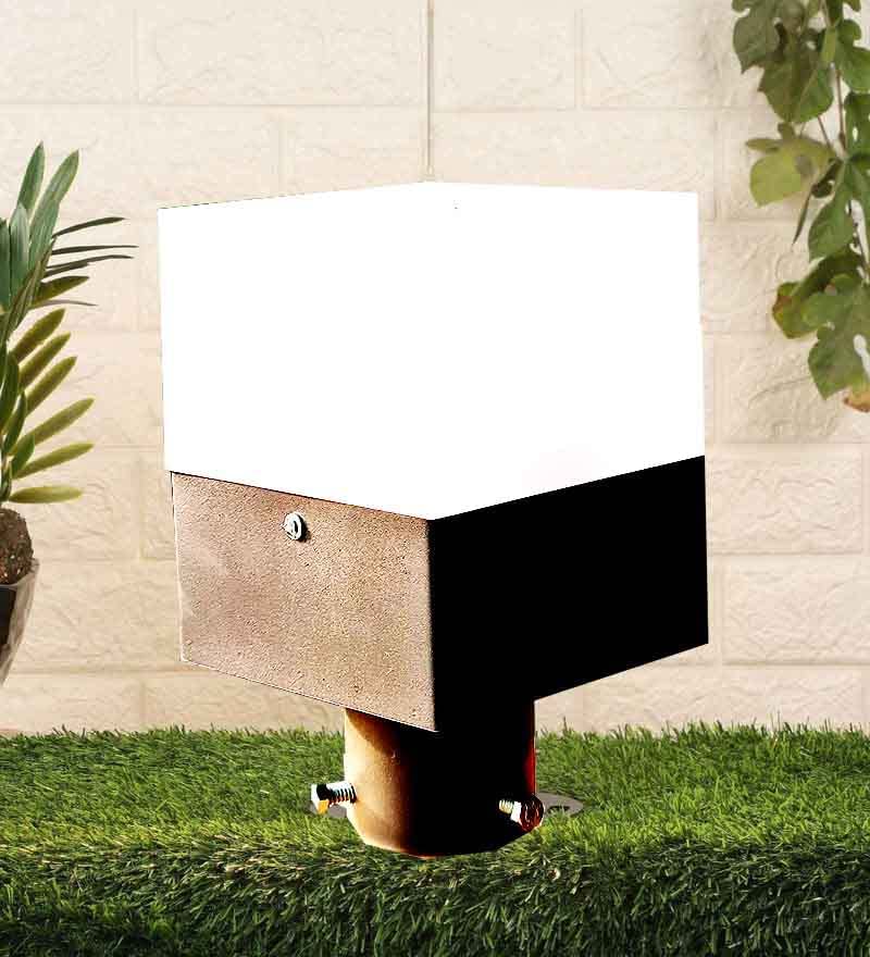 Image of Outdoor Pole Light for Home Decorative Exterior /Outdoor Light /Gate Light /Garden Lamp /Pillar Lamp /Gardner Lights, Grey (Pack of 6)