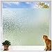 Coavas Privacy Window Film Crystal Pattern Film Glass Film No Glue Static Film Heat Control Anti UV for Living Room Bedroom Restroom Bathroom Kid's Room 17.7x78.7 inches