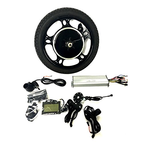 16 Casted Wheel 48V1200/36V1000W/24V1000W Hub Motor Ebike Bicicleta ELÉCTRICA KIT DE CONVERSIÓN + LCD + Tire Theebikemotor (36V1000W, 16 Casted Rear Wheel)