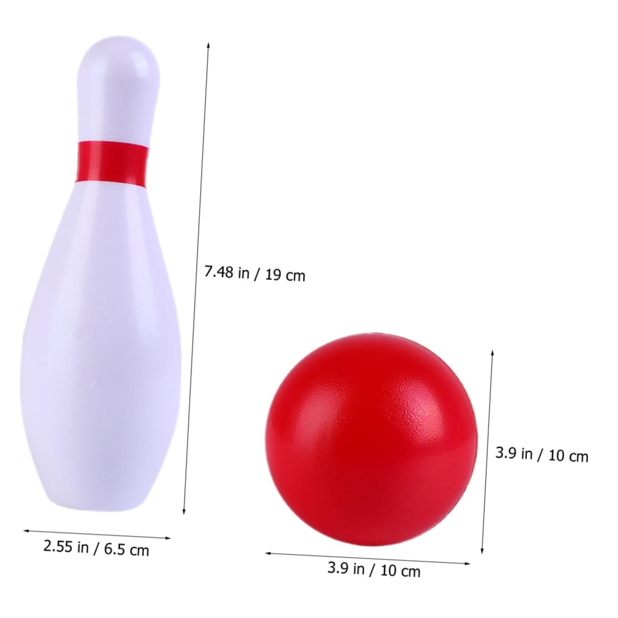 UKCOCO Juguete de Bolos de PU 1 Juego para Interior y Exterior