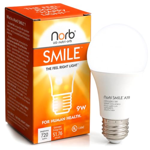 Norb NorbSMILE Full Spectrum Light Bulb | A19 LED...