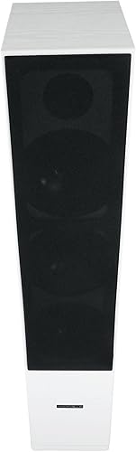 Miniatura 2 de Rockville RockTower - Altavoz de torre pasivo de 68 W, 8 ohmios, blanco, sonido de alta fidelidad, rejilla desmontable, 3 vías, 6.5 pulgadas, 500 W,