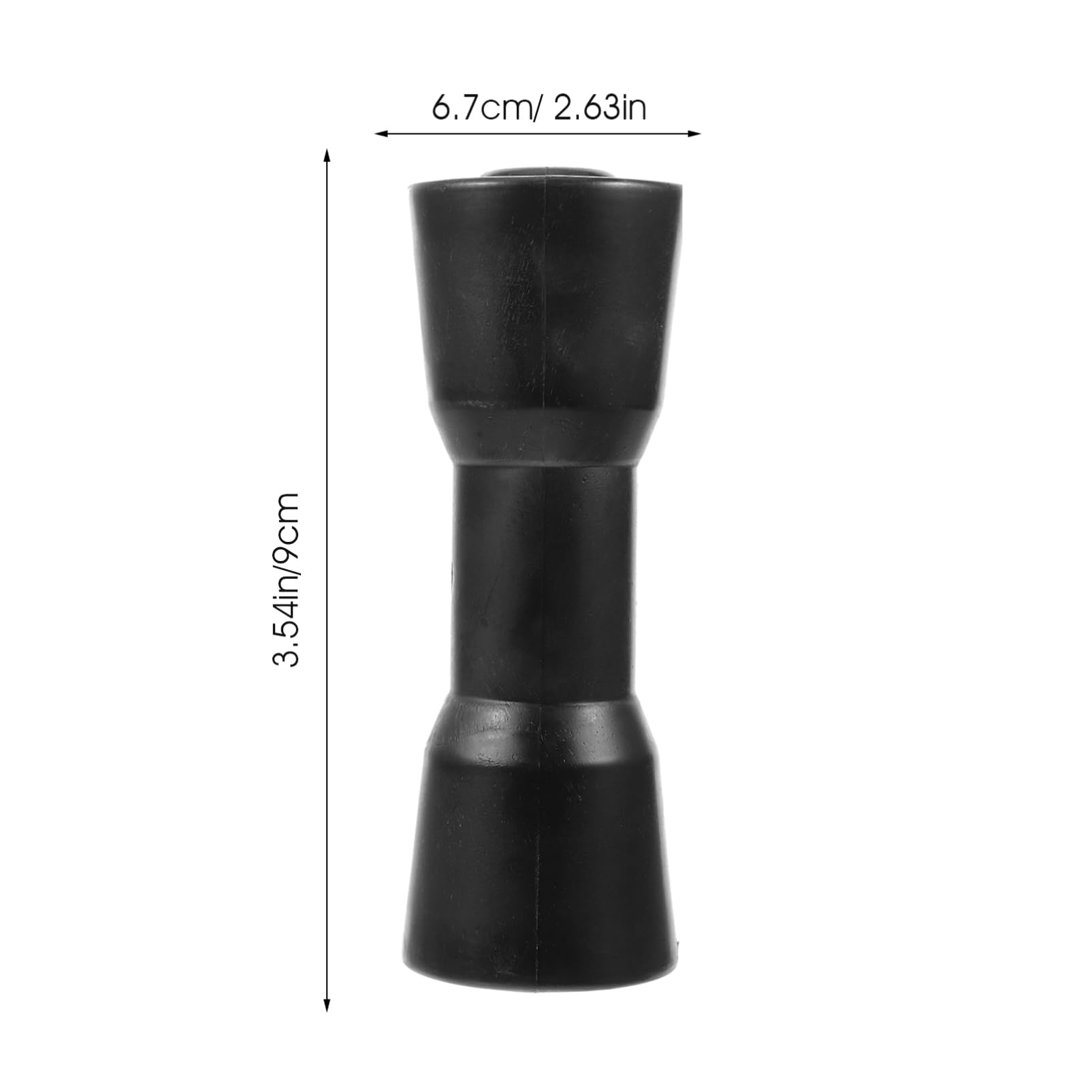 ifundom Rullo per Rimorchio per Barche in PVC Nero, Ricambio Guida | Yacht e Motoacqua, Usura Ridotta e Stabilità, Accessori Completi per Montaggio Rapido