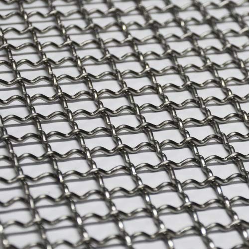 Edelstahl V2A Wellgitter MW 21x21mm, 1000x1000mm