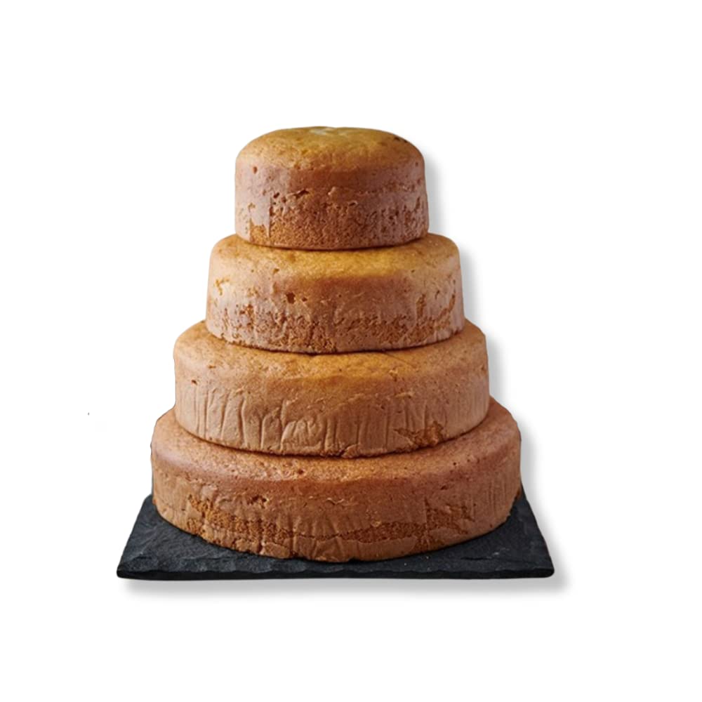 The Original Cake Company- Plain Ready to Decorate Vanilla Sponge Cake, Lovingly Handmade Cakes, Freshness Guaranteed, Great for Weddings, Birthday's & Celebrations, Vegetarian 8 Inches