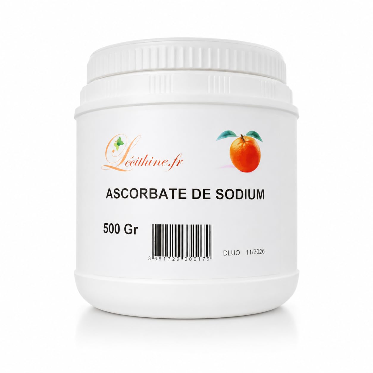 ASCORBATO DE SUPERIOR EN CUADRA DE 500 g, Vitamina C