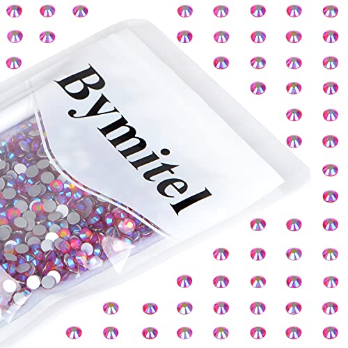 Image of 1440pcs Nail Rhinestones Glueless Round Crystal Flat Crystal Rhinestones for Jewelry Making with One Pen (SS20 1440pcs, Siam AB)