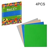 lego 3d platte burg Packung enthält 4 Platten - 1x Grün, 1x Blau, 1x Grau und 1x Sand.