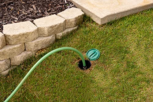 Rain Bird 32HE In-Ground Pro Rotor Pop-Up Sprinklersystem Kit mit Click-N-Go Gartenschlauchanschluss