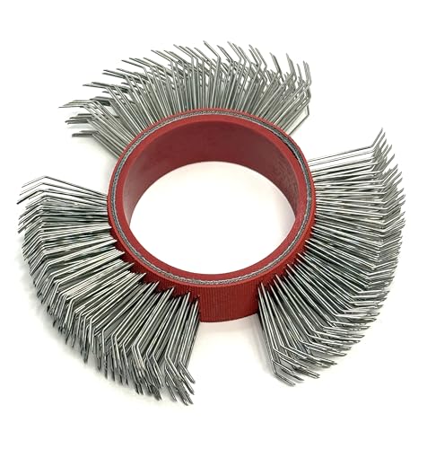 Image of Abrasive Wire Wheel Belts /Bristle Blasting Wheels for Surface Blaster, 1Pcs | 0.7mm Stainless Steel, 23mm Coarse Wire Wheel for Surface Blasting, Metal Blaster Clearing, Rust Removal