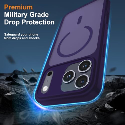 Image of AIBEX Protective OStand Case Compatible for Apple iPhone 16 Pro MagSafe Compatible | Slim Shockproof Back Cover with Camera Lens Protection, Strong Magnetic Support & Anti-Slip Grip | Military Grade