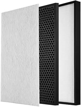FZC100HFU FZC100DFU FZ-C100HFU FZ-C100DFU Replacement True HEPA Deodorizing Filter,Compatible for Sharp ,for KC850U KCC100 Air Purifier PartsHepa and Deorizing