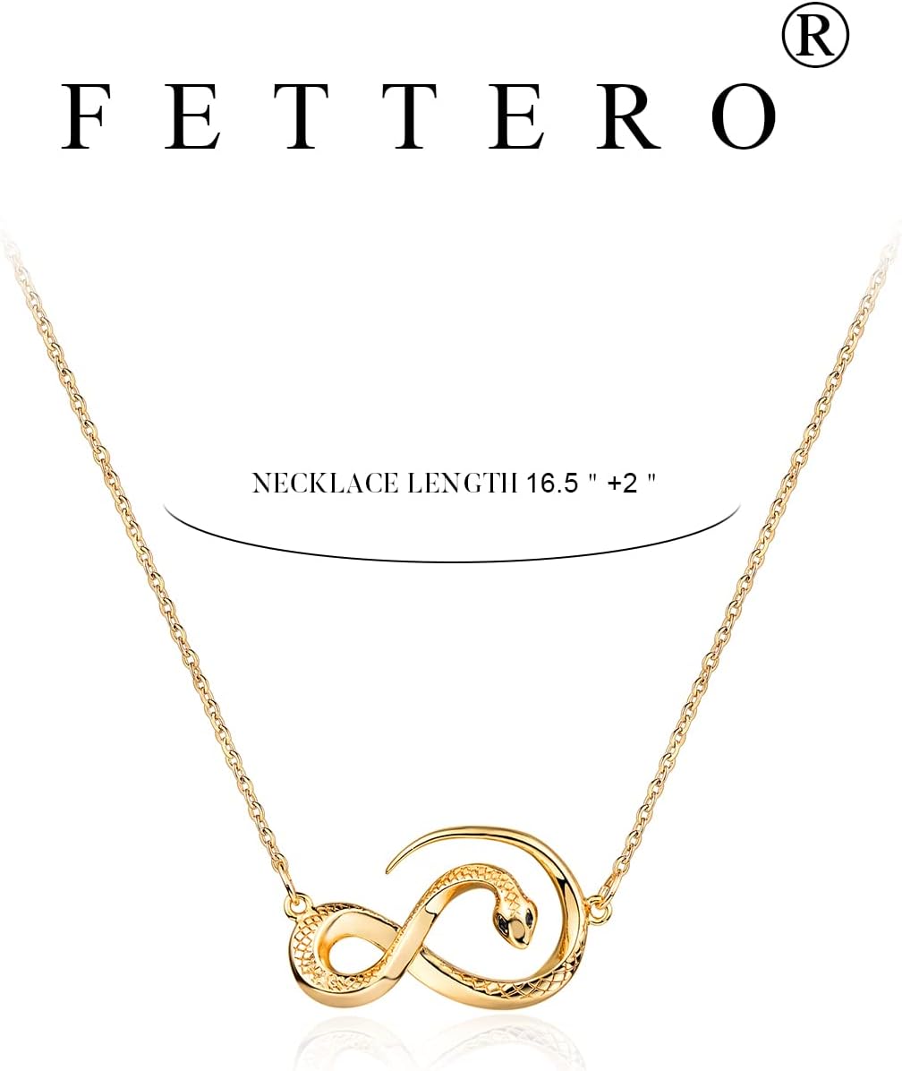 Fettero Animal Necklaces for Women Gold Plated Necklace Butterfly Bird Cat Elephant Snake Bull Pendant Necklace Dainty Chain 14K Gold Plated Minimalist Simple Cute Jewelry - Image 6