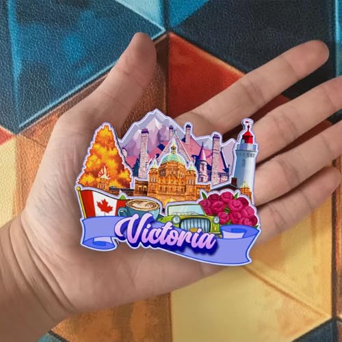 Imán para refrigerador Victoria Canadá miniatura 4