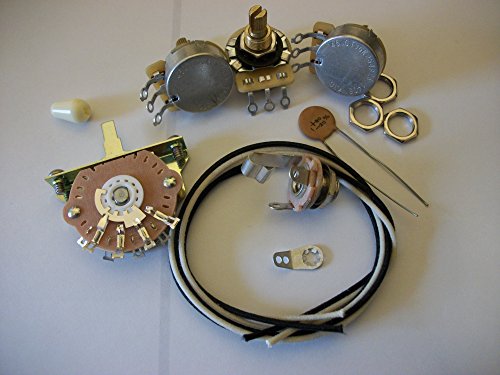 Wiring Harness Kit For Stratocaster CTS Oak Switchcraft .1uf Tecate Ceramic Cap 1970's