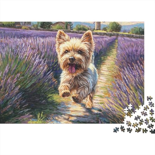 Puzzle de perro de 1000 piezas estilo obra de arte, rompecabezas de colección para adultos