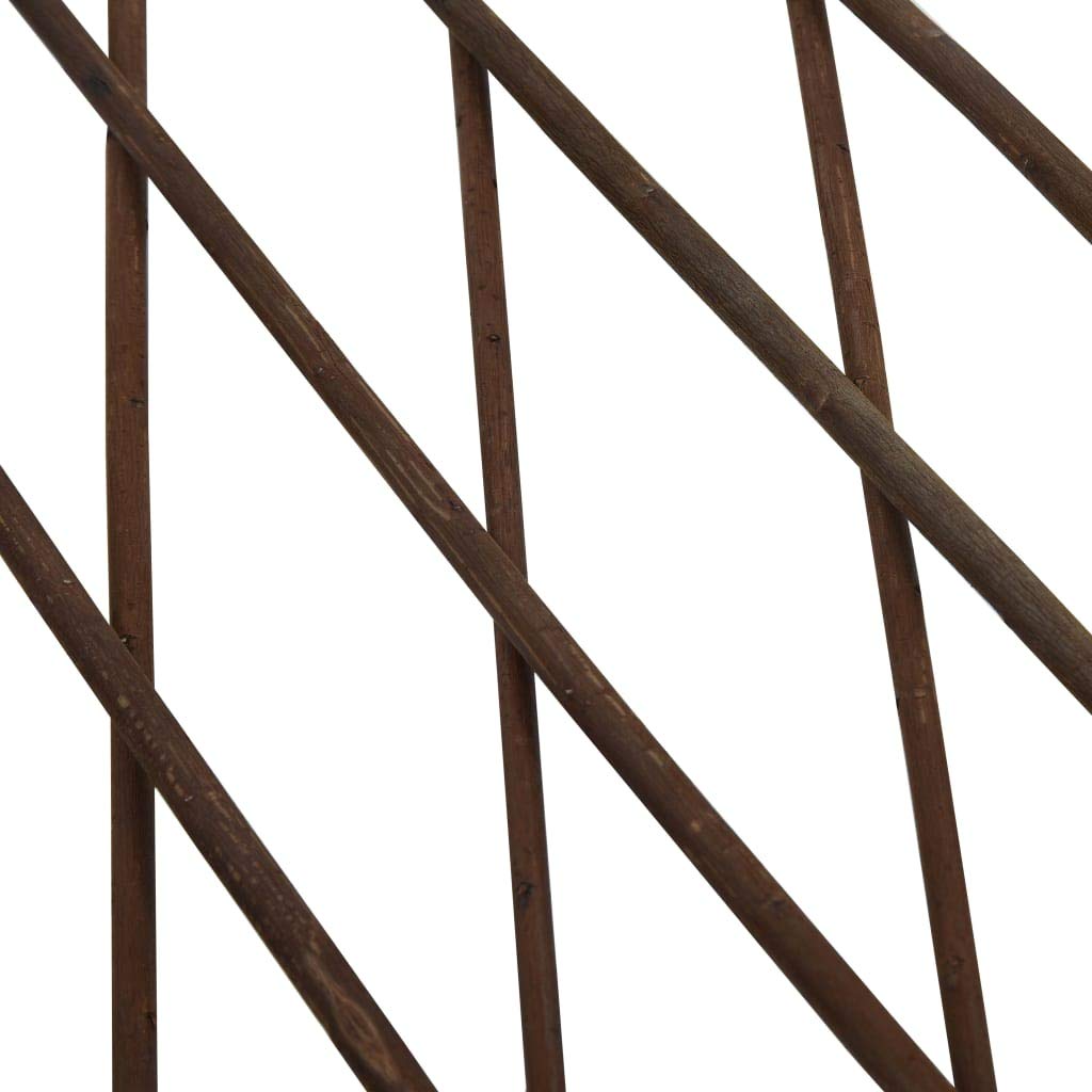 Weidenzaun-Rankgitter aus Naturweide 180×60 cm, 5 Zaunelemente erweiterbar, Sichtschutz und Gartenzaun für Terrasse, Balkon, Vorgarten, Begrenzung und Sicherheit
