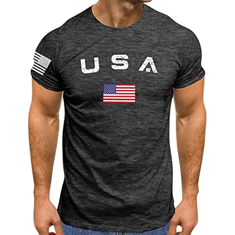 T-shirt Hommes Indépendance Day Gris Cover