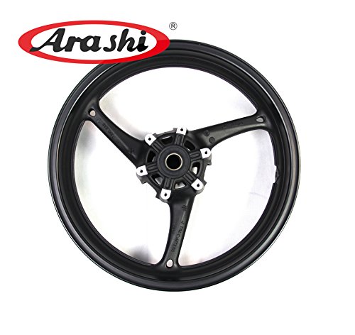 Arashi Front Wheel Rim for SUZUKI GSXR 600 750 2008-2010 / GSXR 1000 2009-2016 Motorcycle Replacement Accessories GSX-R 600 750 1000 GSX-R1000 GSXR600 GSXR750 Matte Black 2011 2012 2013 2014 2015