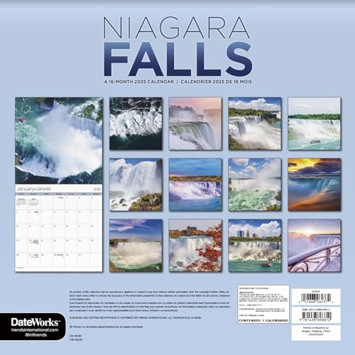 Trends International 253015 2025 Niagara Falls Wall Calendar thumb #3