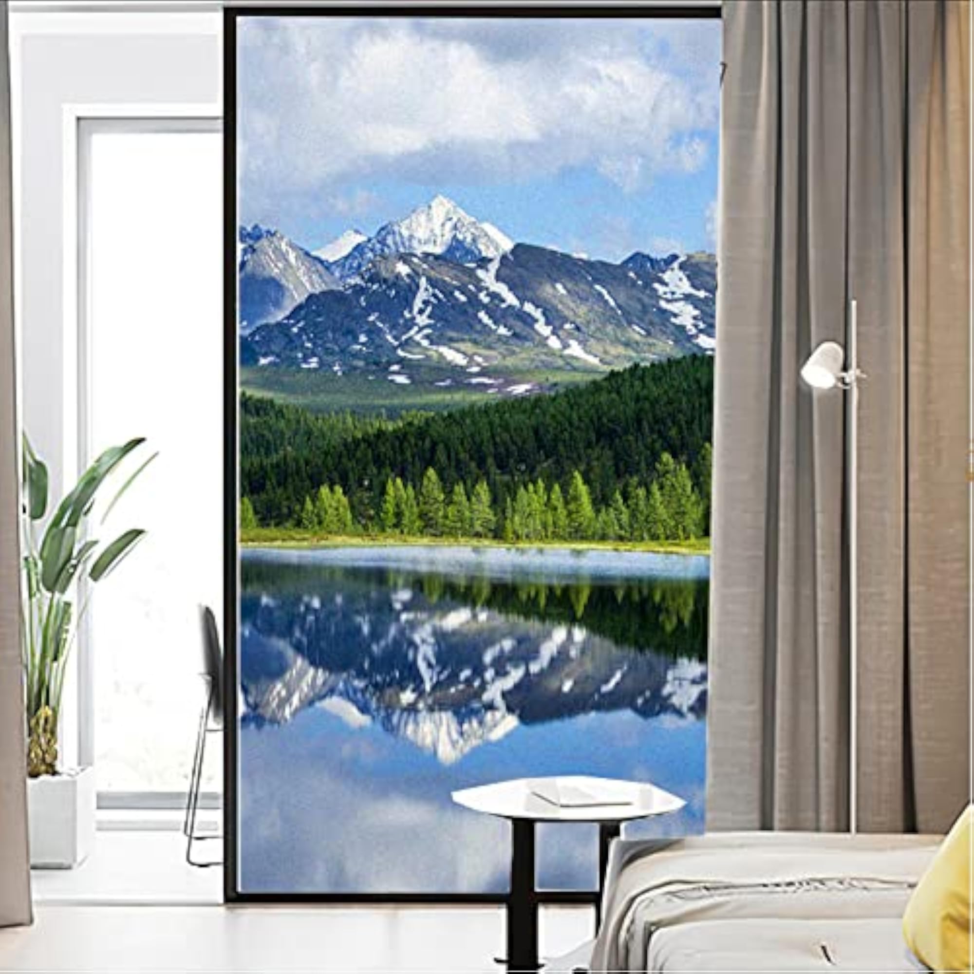 Natural Lake View Decorative Window Privacy Film