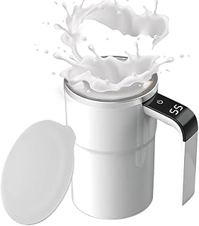 Self Stirring Coffee Mug, Rechargeable Auto Magnetic Mug, With Temperature Display, Portable Coffee Cup, For Milk Cocoa, Perfect Present for Coffees Lovers