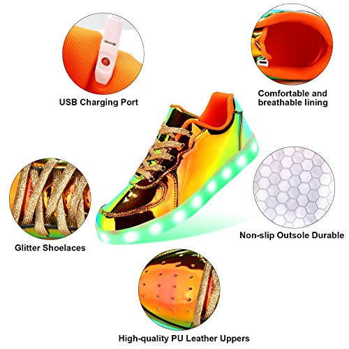 Image of Light Up Shoes Men Women LED Shoes USB Charging Adult High Top LED Sneakers Glow in The Dark Footwear for Dancing Party Festivals Festivals