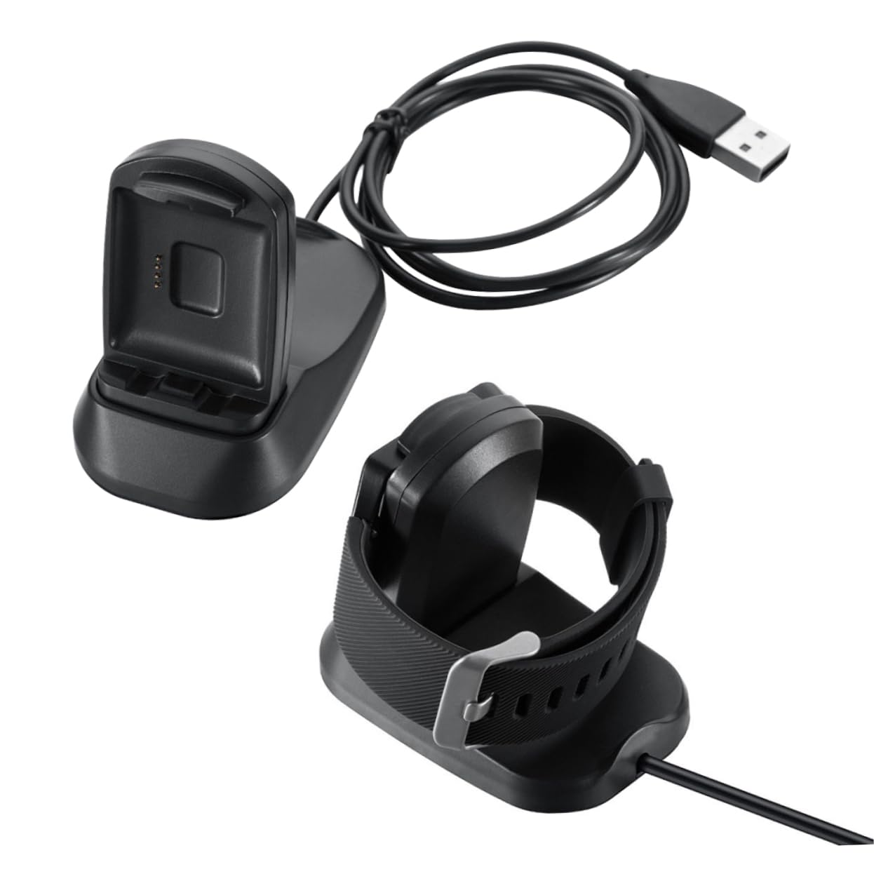 jojofuny 3pezzi Caricatore Per Smartwatch Blaze Base Di Ricarica Usb Compatta e Leggera Con Protezione Sicura Per Fitness Tracker