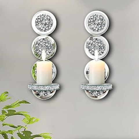 ZOLAPI Crystal Crush Diamond Candle Sconces Cover