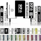 24 Pcs SCP Foundation Keycards Plastic Card Electronic Pass Cosplay Games Card