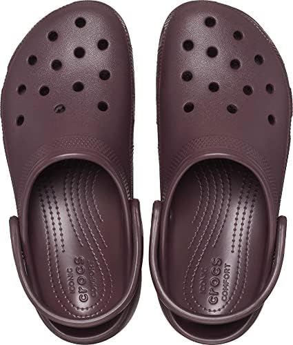 Crocs Women's Classic Platform Clogs, Platform Shoes, Dark Cherry, 6 Women | Image 3