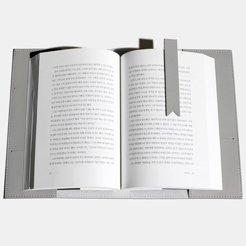 Image of 1Pcs Book Sleeve, Book Cover for Novels, Crochet Book Cover, Protective Book Sleeve for Commute, Academic Textbook Preservation, Portable Book Storage, Light Grey