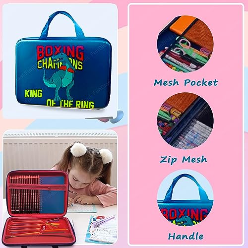 Image of FunBlast Pencil Pouches, Dinosaur Pencil Case, Pencil Case for Girls, Pencil Pouch for Kids, Boys Pencil Box, Dinosaur Pencil Boxes for Boys, Hard Canvas Multipurpose Zipper Pencil Cases