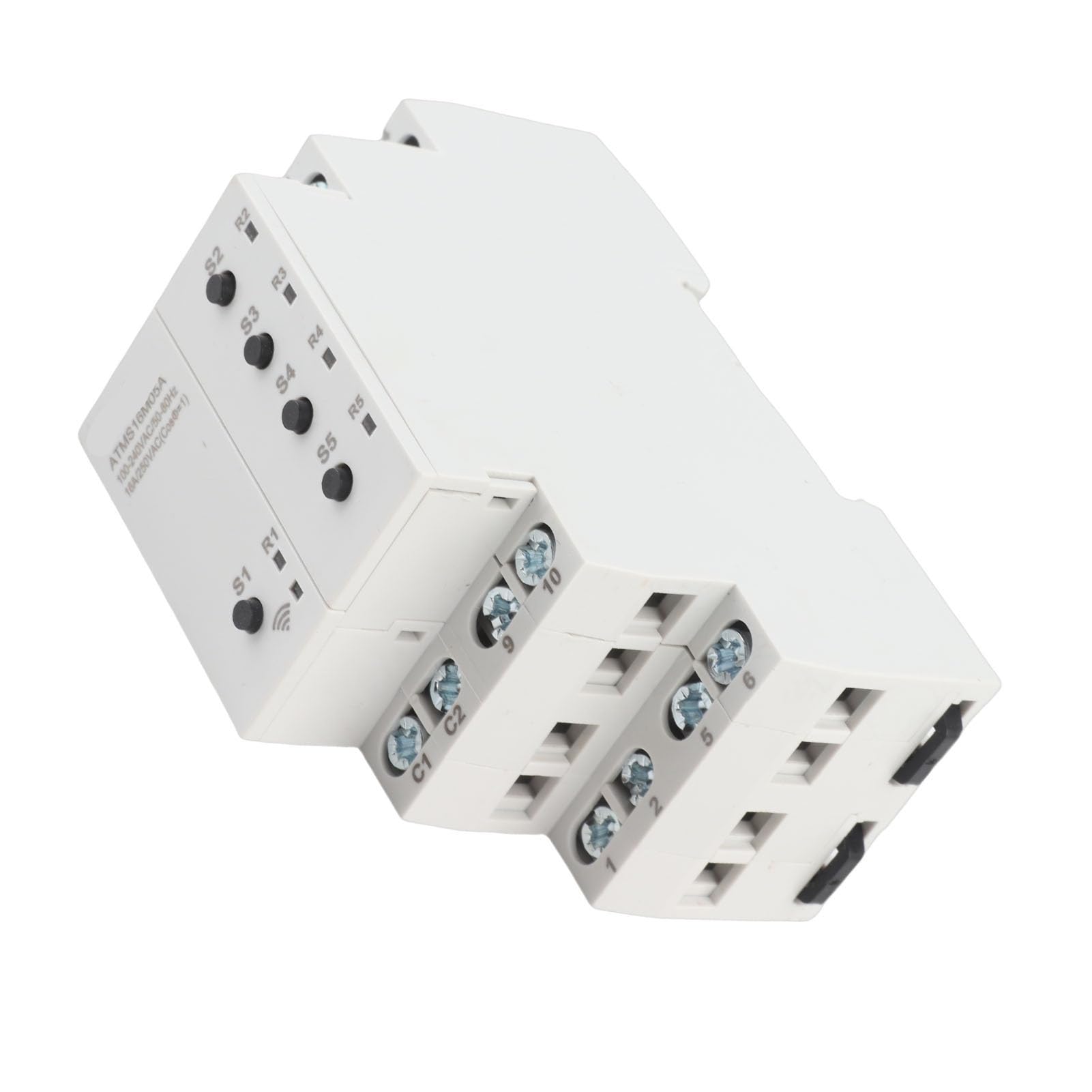 Temporizador Inteligente WiFi, 5 Canales Aislados, Control Remoto por Voz para Automatización del Hogar, Material ABS