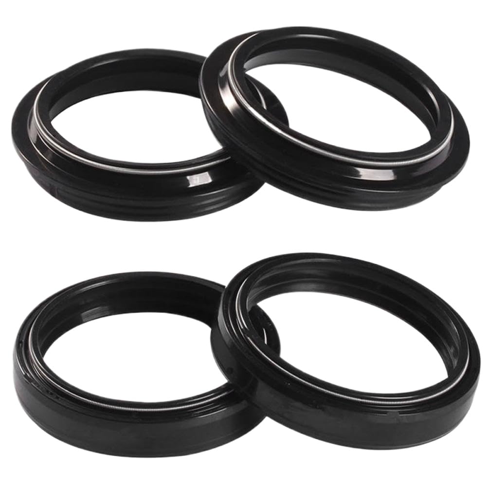 Ammortizzatore anteriore Forcella Ammortizzatore Paraolio E Coperchio Compatibile Con XVS 1300 XVS1300 CU CUSTOM 2014 2015 2016(2pcs oil 2pcs dust)
