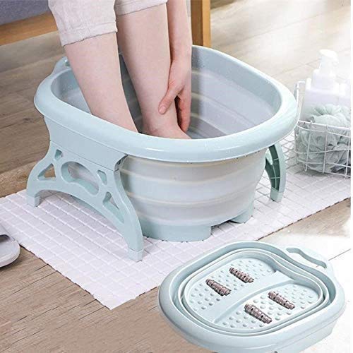 Mokshith Foot Soaking Bath Basin Pedicure Foot Spa Massager Plastic Foot Tub for Soaking