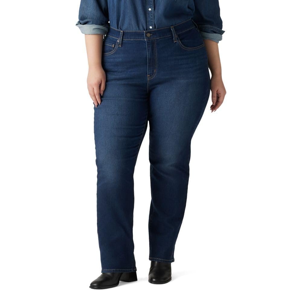 Levi's Womens 724 High Rise Straight Jeans (Plus Size)
