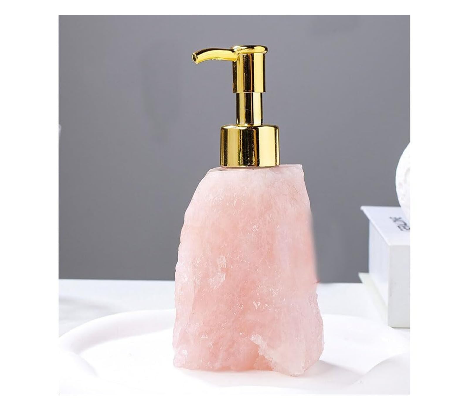 Dispensador de jabón para encimera de baño Dispensador de jabón con Bomba Acero Inoxidable, dispensador Cristal for Cocina y baño Decoración y Accesorios
