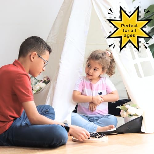 Big Game Hunters Holz-Solitär-Brettspiel ab 3 Jahren - Premium-Qualität, Porzellanmurmeln, fachmännisch gefertigt - klassische Strategie, Familienspaß