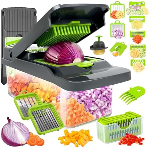 Vegetable Chopper Veggie Chopper,Mandoline Slicer,Multifunctional...