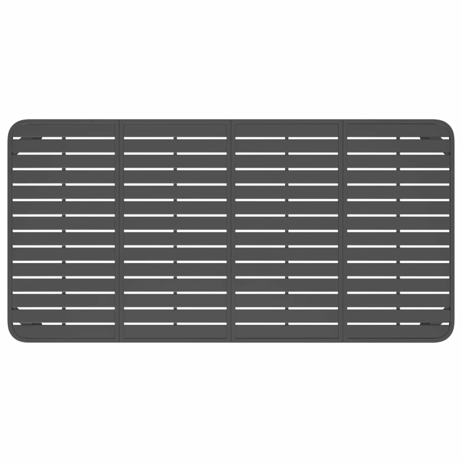 GuyAna Mesa de jardín Acero Gris Antracita 200x100x71 cm Mesa Terraza Mesas De Terraza Y JardíN Conjunto Mesa