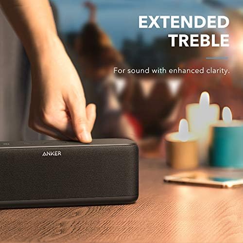 Upgraded, Anker Soundcore Boost Bluetooth Speaker with Well-Balanced Sound, BassUp, 12H Playtime, USB-C, IPX7 Waterproof, with Customizable EQ via App, Wireless Stereo Pairing