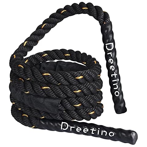 2LB Heavy Duty Durable Jump Rope Adult Fitness Weighted Ropes Men and Women Whole Body Muscle Exercise to Improve Strength Endurance Training Sports jumping rope Weight Loss Skipping Rope Cover