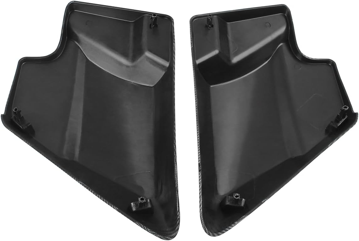 1 Pair Carbon Fiber Black Side Covers Panel Fit for Harley Touring Road King Road Glide Street Glide Electra Glide 2009-2024