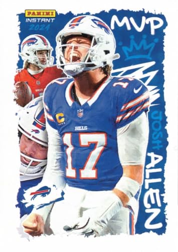2024 Panini Football Instant #AW-MVP Josh Allen Bills Card -