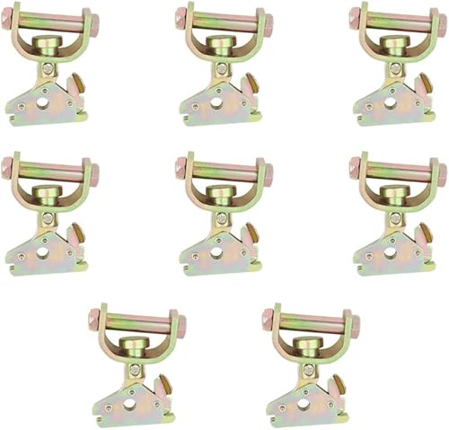 Mytee Products Paquete de 8 accesorios giratorios de rodillo E - Capacidad de 3300 libras - Accesorios de riel de amarre de riel de amarre de riel E