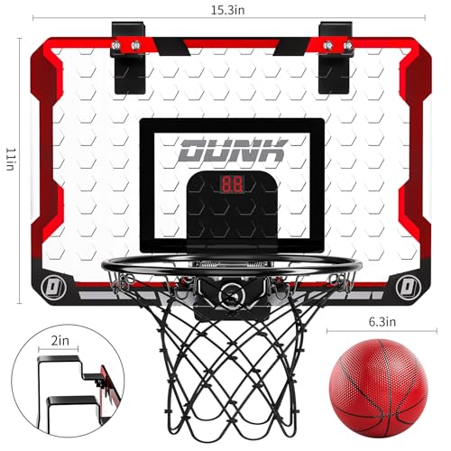 TEMI-Indoor-Basketball-Hoop-for-Kids-Door-Room-Basketball-HoopMini-Basketball-Hoop-with-4-Balls-Basketball-Toys-for-3-4-5-6-7-8-9-10-11-12-Year-Old-Boys TEMI Indoor Basketball Hoop for Kids Door Room Basketball HoopMini Basketball Hoop with 4 Balls Basketball Toys for 3 4 5 6 7 8 9 10 11 12 Year Old Boys