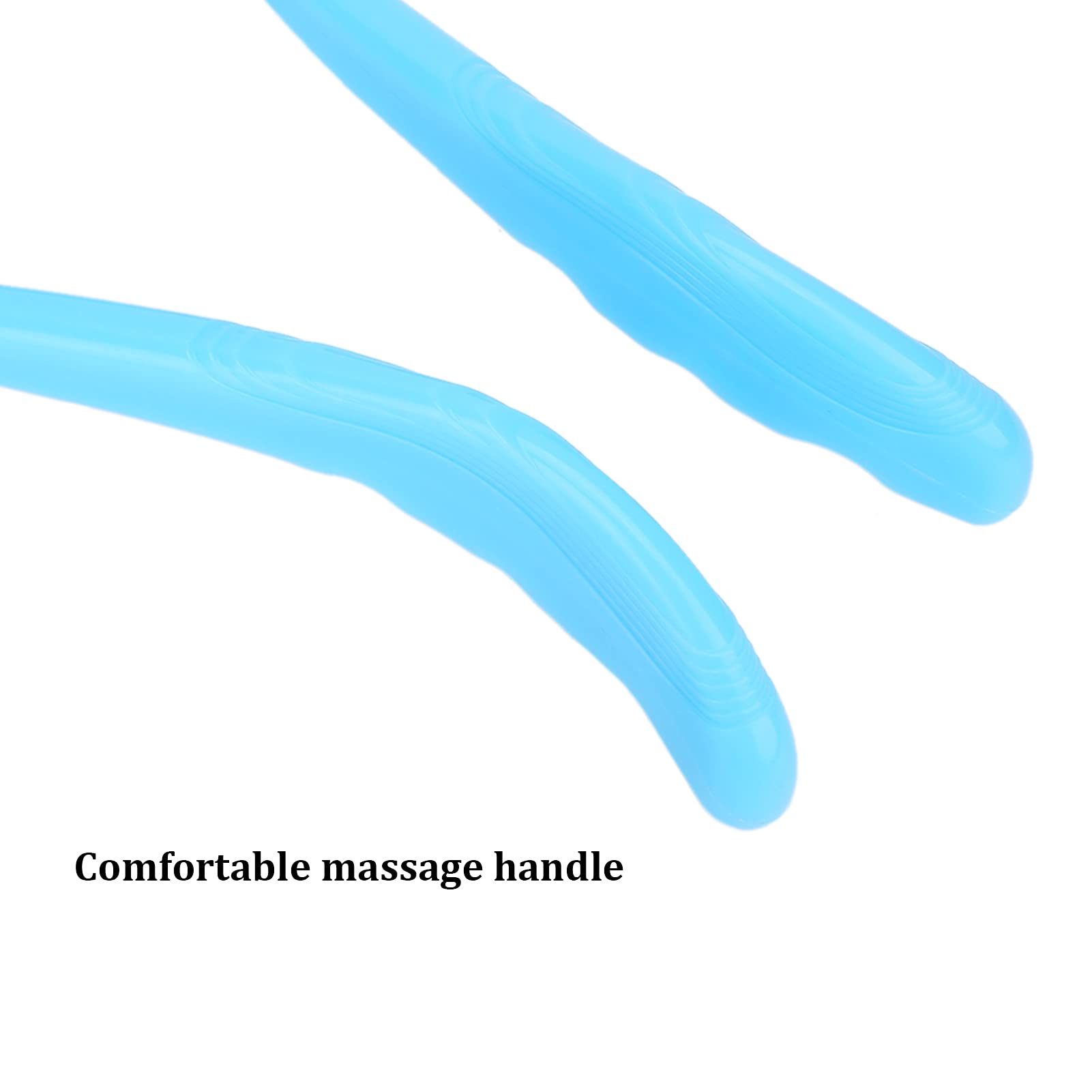 Nackenmassagegerät Zur Linderung von Nackenschmerzen und Verspannungen mit Ergonomischem Design für Büroangestellte und Studenten, 18 X 34 X 2 Cm (Blau)